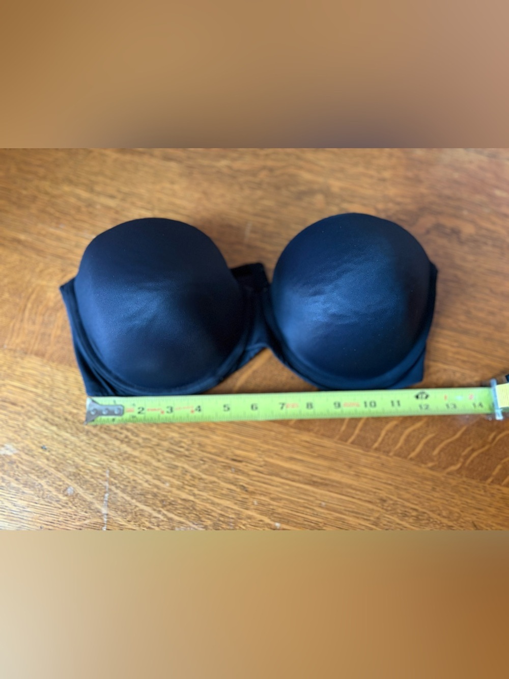 Maidenform Black Strapless Molded Bra Women's 38D Dressy Underwire Supportive